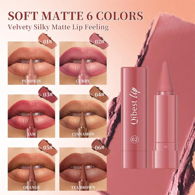 Twist Up Lipliner Sexy Lipstick Pen Multipurpose Powder Blusher Velvet Matte Waterproof Lip Contour Non Stick Cup Lip Rouge