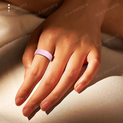 New Men Women Couple Smart Ring Health and Sleep Monitoring Multi Sport Mode Gesture Control 5ATM Waterproof With Charging Case