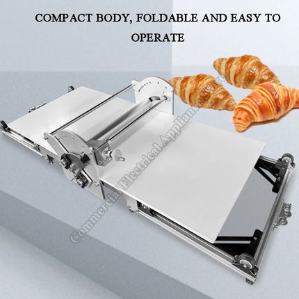 Electric Pastry Sheeter Home Use Desktop Danish Pastry Laminator Small Folding Dough Sheeter