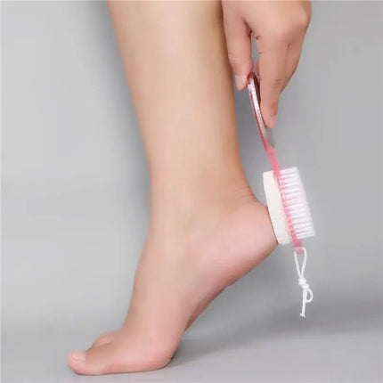 ·4 In 1 Foot Brush File With Pumice Stone Foot Rasp Sandpaper Foot Scrubber Brush For Feet Dead Skin Remover For Foot Care Tool.
