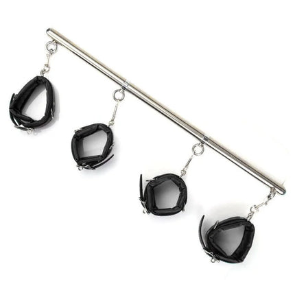 BDSM Bondage Set Stainless Steel Extend Spreader Bar Sex Slave Handcuffs Ankle Cuffs Fetish Restraints Adult Sex Toys for Couple