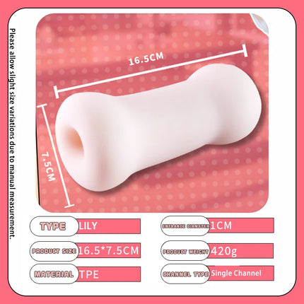 Male Masturbator Cup Realistic Soft Silicone Stroker for Men Strong Suction Adult Sex Toy for Male Use