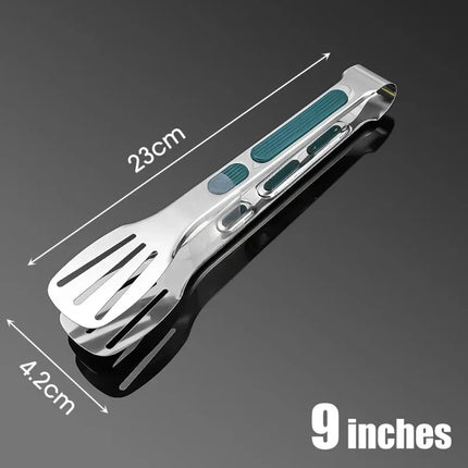 New Stainless Steel Food Tongs BBQ Meat Salad Bread Clip Barbecue Grill Buffet Clamp Non-slip Tong Cooking Tools Kitchen Gadgets