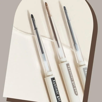 Waterproof Grey Brown Eyeliner Gel Pencil Ultra-fine Matte Smooth Eyeliner Pen Smudge Proof High Pigmented Eyeliner Pencil
