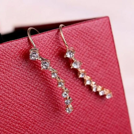 Korean Fashion Seven Star Zircon Earrings For Women Jewelry 2026 Trending New Luxury Women's Crystal Stars Stud Earrings Gifts