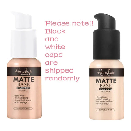 30ml Matte Liquid Foundation 6 Colors Natural Concealer Oil Control Waterproof Lasting Full Coverage Facial Base Makeup Cosmetic