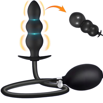Silicone Inflatable Butt Plug Removable Pump for Anal Stretch Large Anal Plug Anal Trainer Anal Dildo Buttplugs Anal Sex Toys