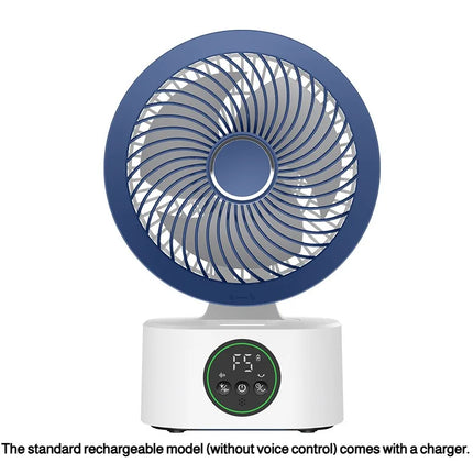 Portable Wall-Hanging Fan With Remote Control Smart Voice Rechargeable USB Household Electric Folding Fan Nightlight Air Cooler