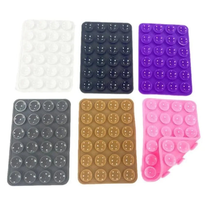 Double Sided Silicone Suction Pad Mobile Phone Holder Hands Free Accessory for Videos Selfies Party Gift Portable Phone Fixture