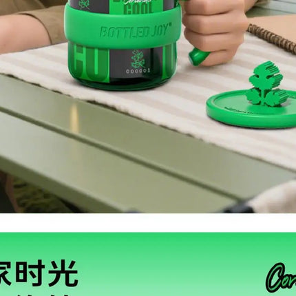 Bottled Joy Wang Yibo Limited Edition Coriander Cilantro Tumbler Insulated Mug with Unique Code Stainless Steel Water Bottle