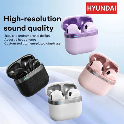 HYUNDAI HY-T02 Pro Earphones In-Ear Wireless Bluetooth 5.4 Sports Headset HD Call HiFi Earbuds with Mic for xiaomi Android