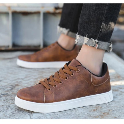 Casual Shoes Loafers British Leather Sneakers Flats Shoes Classic Men Leather Shoes Spring Summer New Trendy All-match Platform