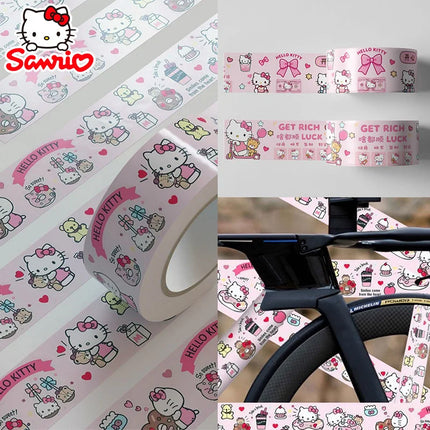 Sanrio Hello Kitty Kuromi Hand Account Labels Baking Decorative Stickers Cartoon Anime  Envelope DIY Sealing Stickers Kids Gift