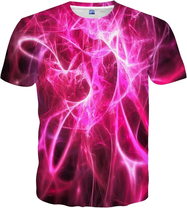 Mens Women Shirts 3D Printed T-Shirt Unisex Casual Short Sleeve Tops Tees for Adult