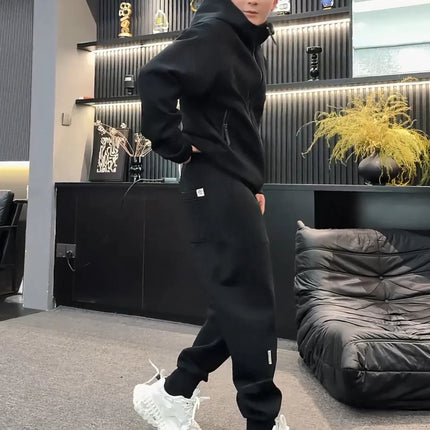 Men's Casual Hoodie & Sweatpants Set - Autumn Two-Piece Couple Outfit
