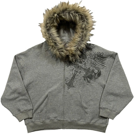 Europese en Amerikaanse stijl cross-border jack met gedrukte letters en ruwe randen casual los sweatshirt met capuchon Harajuku