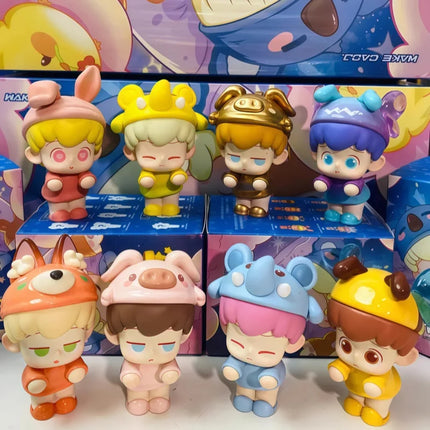 Official Emor Fantasy Town Mini Blind Box Cute Anime Doll Collectible Figure Birthday Gift Kawaii Home Decor Trendy Toys