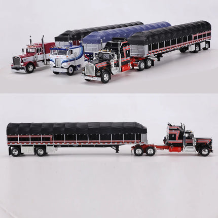 DCP 1:64 Kenworth W900A with 60" Aerodyne/Peterbilt Model 352 COE 110"/Peterbilt Model 389 with 63" Flat Diecast Alloy Model Car