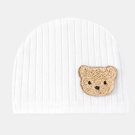 Four Seasons Newborn Baby Boy Girl Romper 100% Pure Cotton Soft Cartoon Bear Bodysuit with Hat