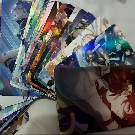 Honkai:Star Rail 50PCS/Set Decor Laser Lomo Card Photocard HD Double-sided Small Album Photo Card For Fans Collection Postcard
