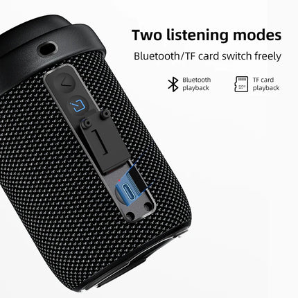 Rockmia Audio EBS-706  6W 1200Mah Mini Portable RGB Speaker Bluetooth 5.3 Powerfual Bass  With Volume Knob Built Mic TF Type C