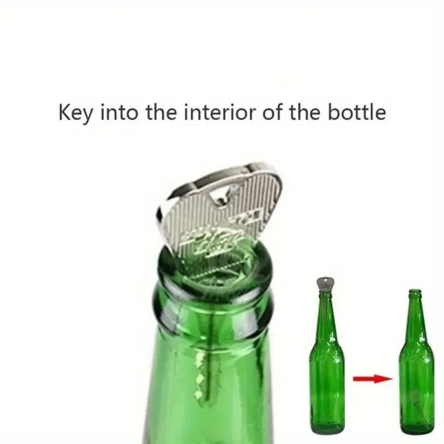 Folding Key Through Bottle Magic Trick Ring Penetration Gimmick Magic Prop Fun Magic Toy Easy to Play Gift for Kids Adults Party
