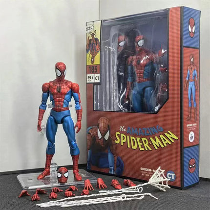 Ct Toys Spider-Man Mafex 075 Figure The Anazing Spiderman Comic Ver Mafex 185 Action Figure Figurine Model Toys Gift
