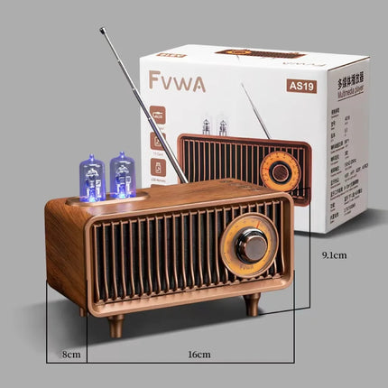 Wireless Bluetooth Speaker FM Retro Radio Subwoofer Memory Card U Disk High Quality Indoor MP3 Portable Speaker Home