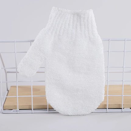 1PCS Shower Spa Exfoliator Two-sided Bath Glove Body Cleaning Scrub Mitt Rub Dead Skin Removal Magic Peeling Glove 14x17cm