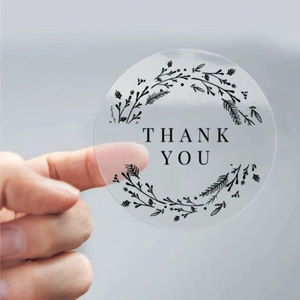 500pcs / Set Custom Stickers Personal Design Square Round Waterproof Logo Stickers for Wedding Company Christmas Gift Packaging