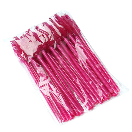 25pcs Eyelashes Extension Supplies Makeup Brushes Mascara Wand Microbrush Eyebrow Eyelash Cosmetics Applicator Spoolie Brush