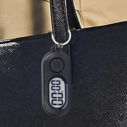 Electronic Clock Keychain stop watch ports Small Stop Timer Keychain LCD Screen Digital Clock Lightweight Countdown Accessories