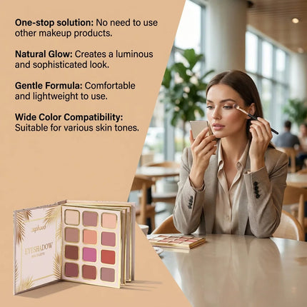 Book Style Makeup Palette Gilded Makeup Set Comprehensive Kit  Eyeshadow Blush Lipstick All in One Foldable Makeup Palette