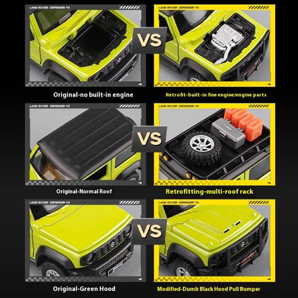 CCA 1:32 Suzuki Jimny Assembly Edition alloy diecast model off road vehicle toy kids gift collection car ornament trendy display