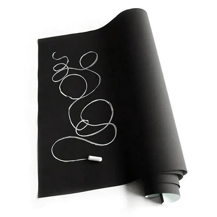 Blackboard Wallpaper Self Adhesive DIY Removable Reusable Erasable Chalkboard Sticker