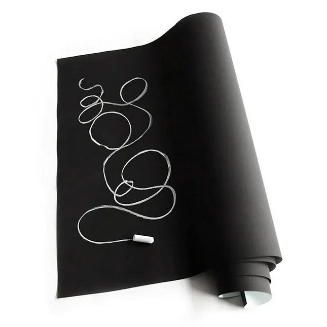 Blackboard Wallpaper Self-Adhesive DIY Removable Reusable Erasable Chalkboard Sticker