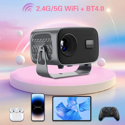 A10 Smart Projector Android 13 1080P Support WiFi BT5.2 Portable Home Cinema Mini Video Projector HY300PRO Upgrade