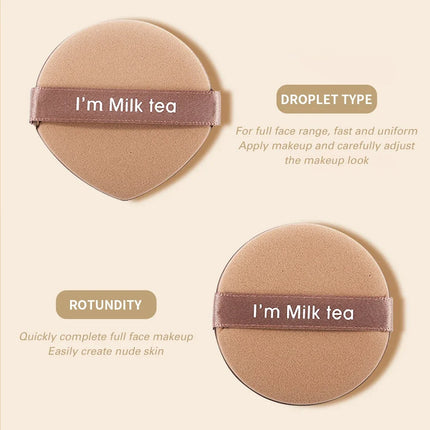 7 PCS Cosmetic Puff with Storage Box Double Side Soft Makeup Sponge Puff Women Face Concealer Foundation Makeup Application Tool