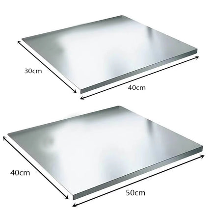 304 Stainless Steel Cutting Board Food Grade Chopping Boards Heavy Duty Kitchen Boards Anti-Slip Mat for Meat Vegetables Bread