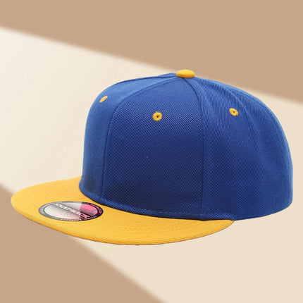 Custom Hat Unisex Hip hop Flat Trucker Hats Women Men Dance Caps Solid Color Adjustable Flat Bill Adult Snapback Hat with Logo