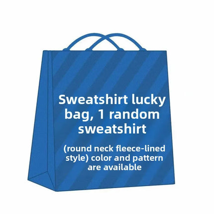Thickened Fleece Women's Sweatshirt All-Match Comfortable One-Piece Velvet Winter Fashionable Cotton round Neck Printed Top