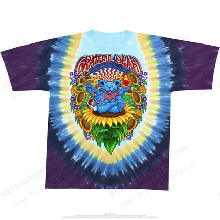 New Classic Rock Band Grateful Dead 3d Print T-shirt Men Women Fashion Trend Hip Hop Short Sleeve Tops Tees Kids Tshirt Tour