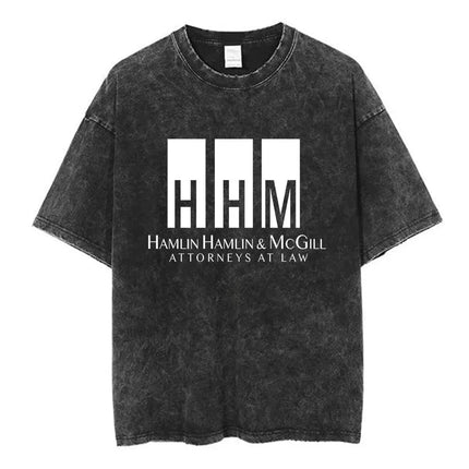Heisenberg Breaking Bad Vintage Washed T Shirt Better Call Saul Graphic Print T-shirts Men's Pure Cotton Short Sleeves Tee Shirt