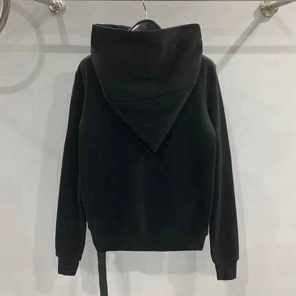 Black Zip Hoodie Rock Hip Hop / Hoodie Noir Zippé Rock Hip Hop