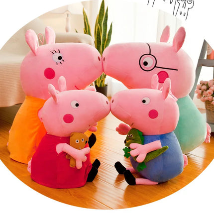 New Peppa Pig and George family cartoon plush toy dolls, blue and pink pig dolls, festival gifts, dolls, birthday gifts