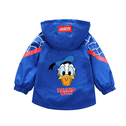 Children's Mickey Hooded Jacket 1-10 Years Autumn Boy's Windbreaker Zipper Hoodie Baby Boys Birthday Present Jacket Cosplay Coat