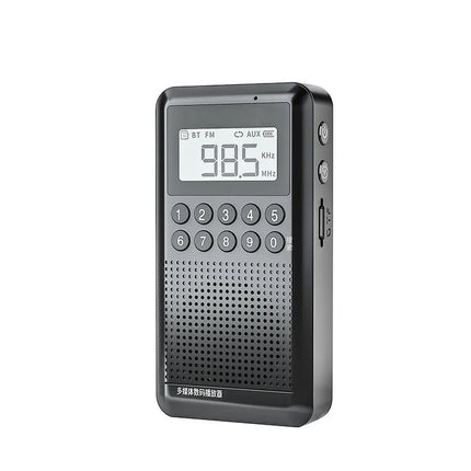 Pocket FM Radio, Bluetooth MP3 Player with Voice Recorder,TF Card Support, LED Digital Display, Portable Radio for Travel