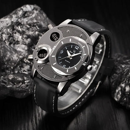 Men's Watch, Leisure Sports V8 Quartz Watch, Trendy Fashion Silicone Watch Classic Analog Display Wristwatch for Casual