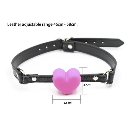 Cute Solid Leather Harness Mouth Silicone Dog Bone Ball Gag BDSM Mouth Plug Couples Flirting Sex Products For Women Sexy Toys