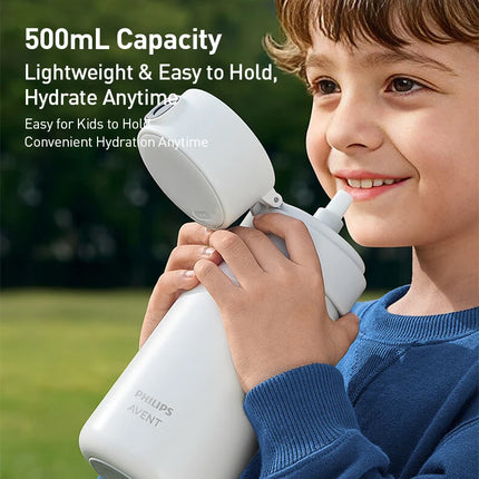 Philips 560ml Insulated cup, children's insulated cup,Safe water cup with fingerprint unlock and water temperature display